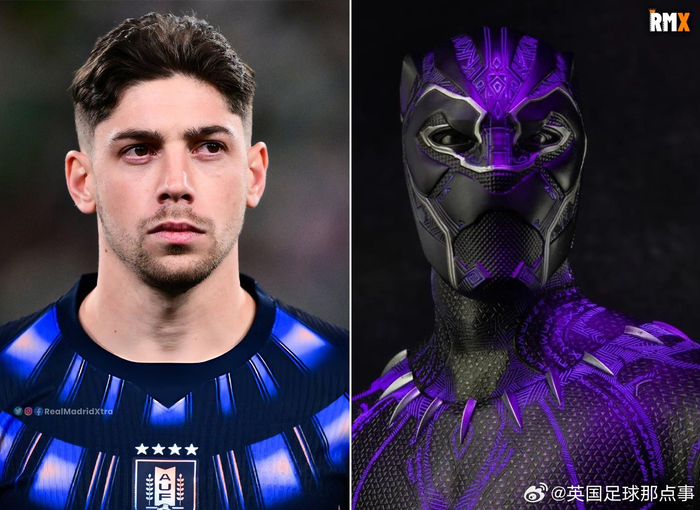 乌拉圭国家队客场球衣设计灵感源自瓦坎达